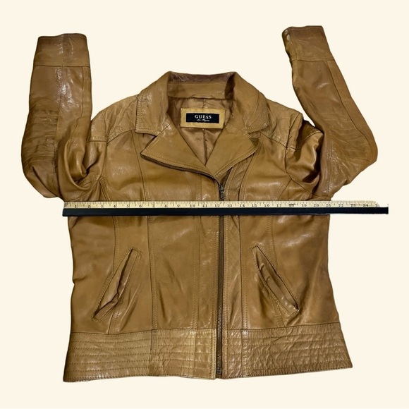 GUESS LOS ANGELES
Womens Distressed Genuine, Leather Motorcycle Moto
Jacket Coat - Picture 9 of 13